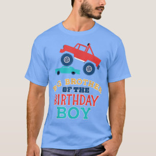 Big Brother Of Birthday Boy Monster Truck Matching T-Shirt