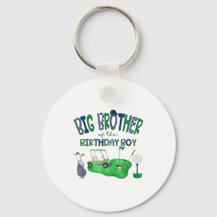 Big brother of the birthday boy golf hole in one key ring