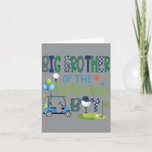 Big Brother Of The Birthday Boy Hole In One Golf Card