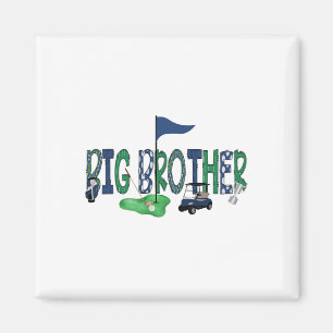 Big Brother Of The Birthday Boy Hole In One Golf M Magnet