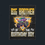 Big Brother Of The Birthday Boy Monster Truck Birt Fleece Blanket<br><div class="desc">Big Brother Of The Birthday Boy Monster Truck Birthday</div>
