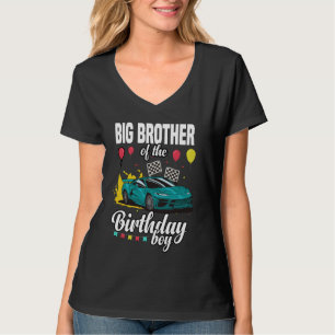 Big Brother of The Birthday Boy Racing Car T-Shirt