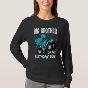 Big Brother Of The Birthday Boy Trex Dinosaur Mon T-Shirt