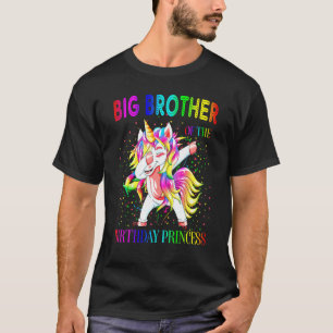 Big Brother Of The Birthday Princess Dabbing Unico T-Shirt