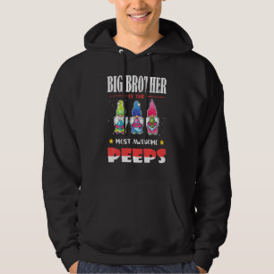 Big Brother Of The Most Awesome Gnomies Cute Gnome Hoodie