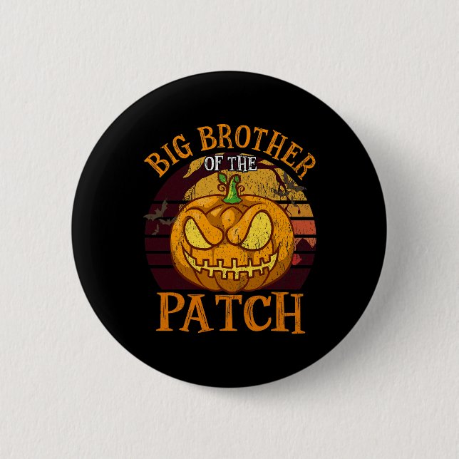 Big Brother Of The Patch Family Group Halloween  6 Cm Round Badge (Front)