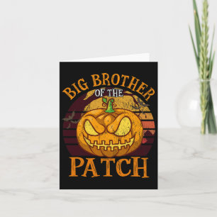 Big Brother Of The Patch Family Group Halloween  Card