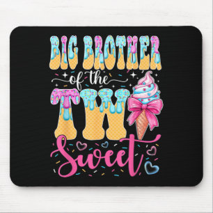 Big Brother of The Two Sweet 2nd Birthday Girl Ice Mouse Mat