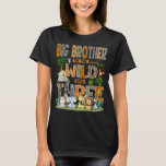 Big Brother Of The Wild &amp; Three 3rd Birthday S T-Shirt<br><div class="desc">Big Brother Of The Wild & Three 3rd Birthday Safari Jungle</div>