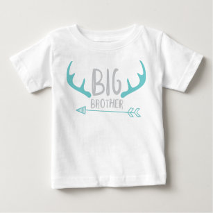 Big Brother, Older Brother, Deer Antlers, Arrow Baby T-Shirt