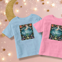 Big Brother Over the Moon Blue Floral Baby Shower