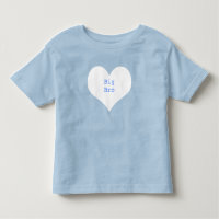 Big Brother Personalised Blue and White Heart