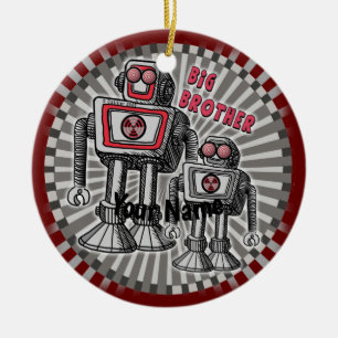 Big Brother Robot custom ornament 
