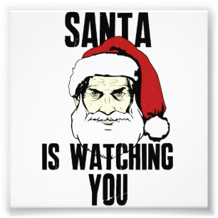 Big Brother Santa Claus Is Watching You Photo Print