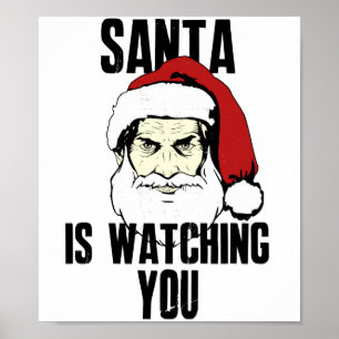 Big Brother Santa Claus Is Watching You Poster