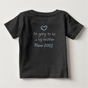 Big Brother secret reveal customizable date Baby T-Shirt