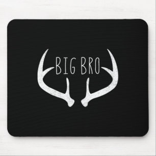 Big Brother Shirt - Boys Deer Antlers Hunting  Mouse Mat