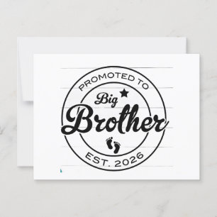big brother shirt, promoted to big brother shirt,  postcard