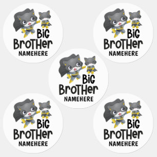 Big Brother Superhero Cat Custom Name
