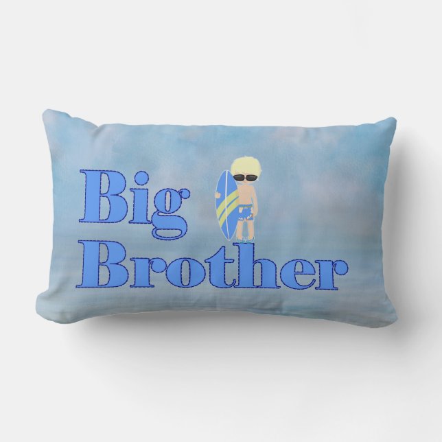 Big Brother Surfer Dude Lumbar Cushion (Front)
