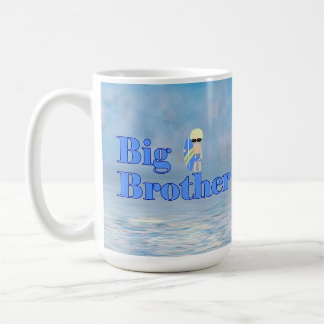 Big Brother Surfer Dude Sibling Coffee Mug (Left)