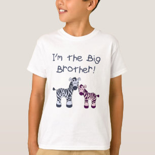Big Brother (to a little sister) Zebra t-shirt