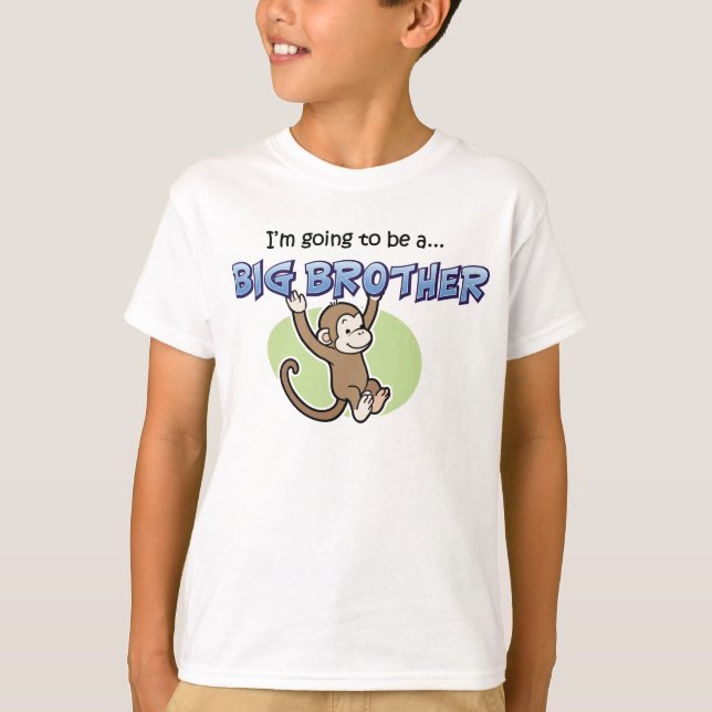 Big Brother to Be Monkey T-Shirt (Front)