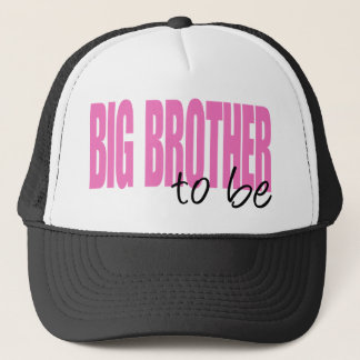 Big Brother To Be (Pink Block Font) Trucker Hat
