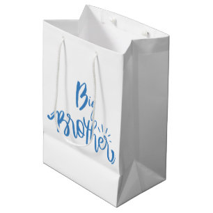 Big Brother Typography Modren Text  Medium Gift Bag