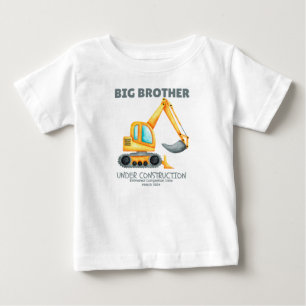 Big Brother Under Construction Estimated Date  Baby T-Shirt