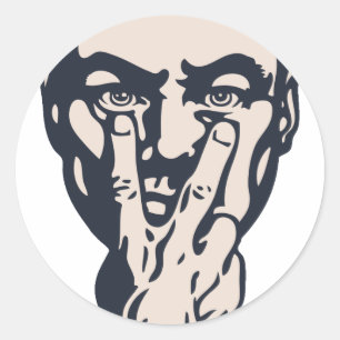 Big Brother Watching Classic Round Sticker