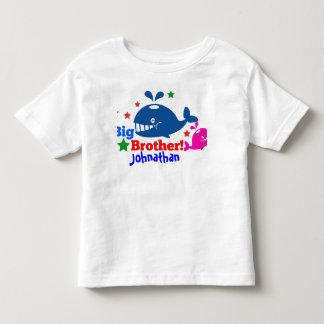 big brother whale tee shirt kids customised