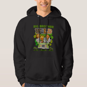 Big Brother Wild Zoo Theme Birthday Truck Safari J Hoodie