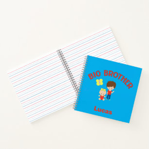 Big Brother with Baby Sister Personalised  Notebook