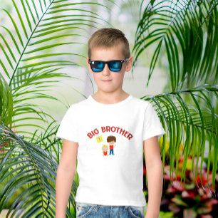 Big Brother with Baby Sister Proud Brother T-Shirt
