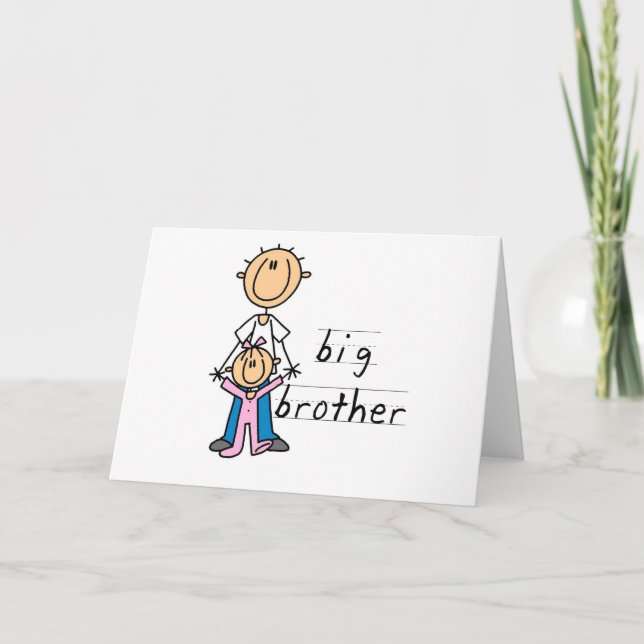 Big Brother with Baby Sister Tshirts and Gifts Card (Front)