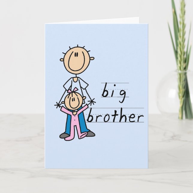 Big Brother with Baby Sister Tshirts and Gifts Card (Front)
