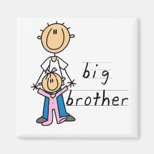 Big Brother with Baby Sister Tshirts and Gifts Magnet