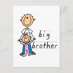 Big Brother with Baby Sister Tshirts and Gifts Postcard