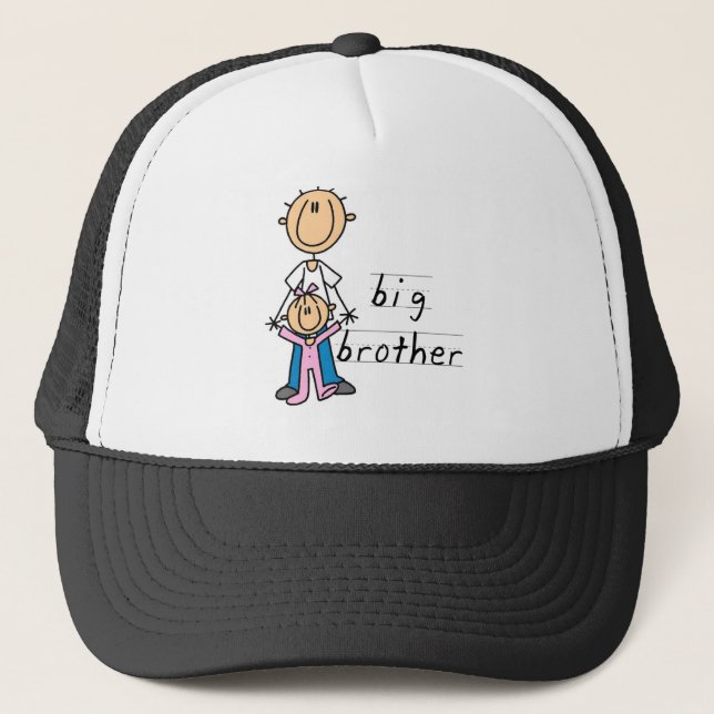 Big Brother with Baby Sister Tshirts and Gifts Trucker Hat (Front)