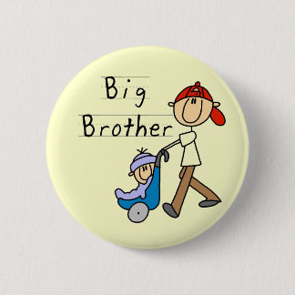 Big Brother with Little Brother Tshirts and Gifts 6 Cm Round Badge
