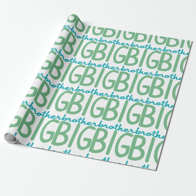 Big Brother Wrapping Paper (Unrolled)