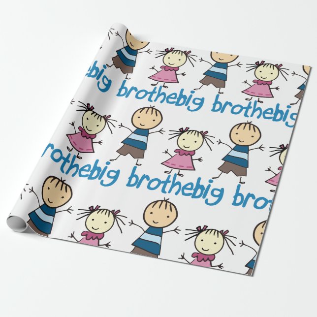 Big Brother Wrapping Paper (Unrolled)