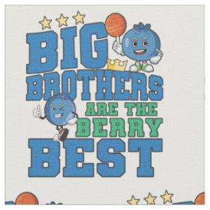 Big Brothers are the Berry Best - Blueberry Pun Fabric