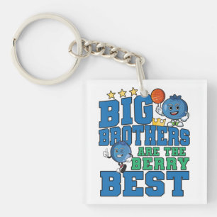Big Brothers are the Berry Best - Blueberry Pun Key Ring