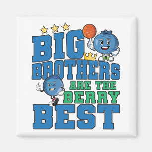 Big Brothers are the Berry Best - Blueberry Pun Magnet