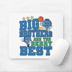 Big Brothers are the Berry Best - Blueberry Pun Mouse Mat