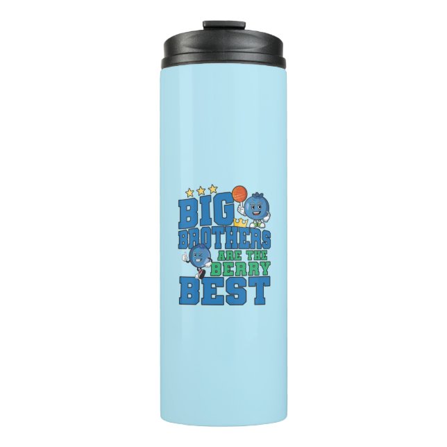 Big Brothers are the Berry Best - Blueberry Pun Thermal Tumbler (Front)
