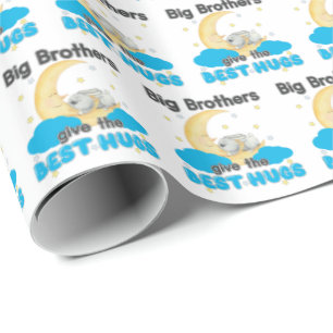 Big Brothers Give the Best Hugs - Bunny Moon Wrapping Paper