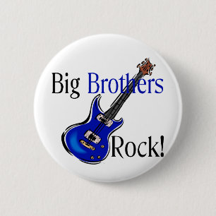Big Brothers ROCK! 6 Cm Round Badge